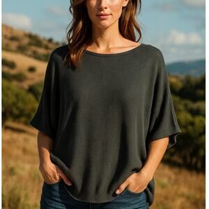 R | Label The Reset SZ S/M Essential Pullover Sweater With Cashmere Gray